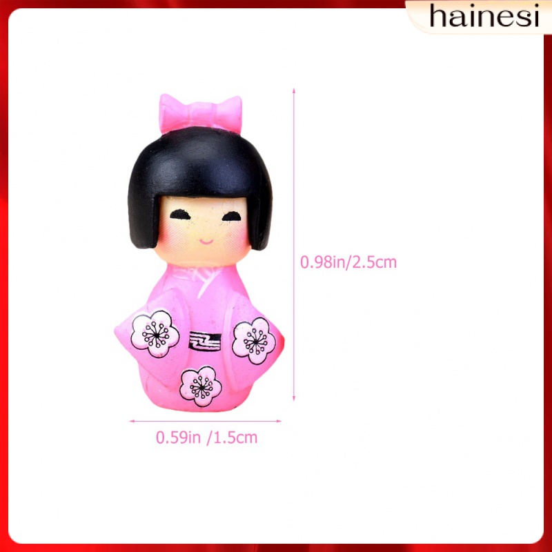 Set 10 Tượng Nhân Vật Phim Hoạt Hình Para Salas Casa Mặc Kimono