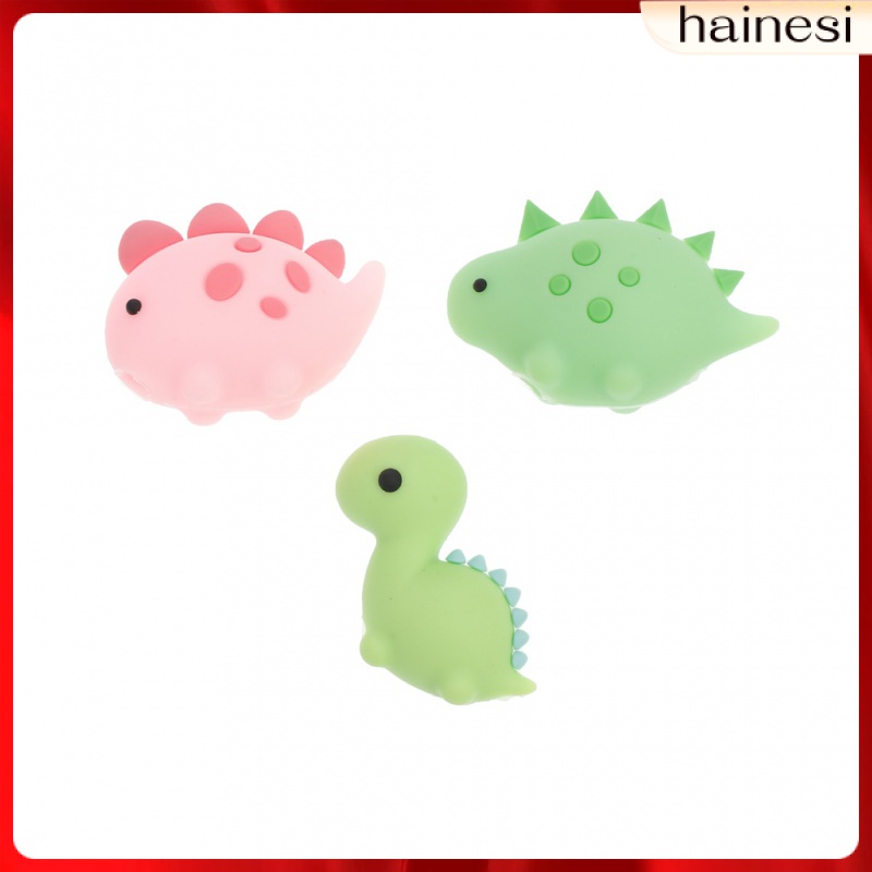 Set 3 Phụ Kiện Bảo Vệ Dây Cáp Sạc Bằng Silicon Hình Thú Dễ Thương