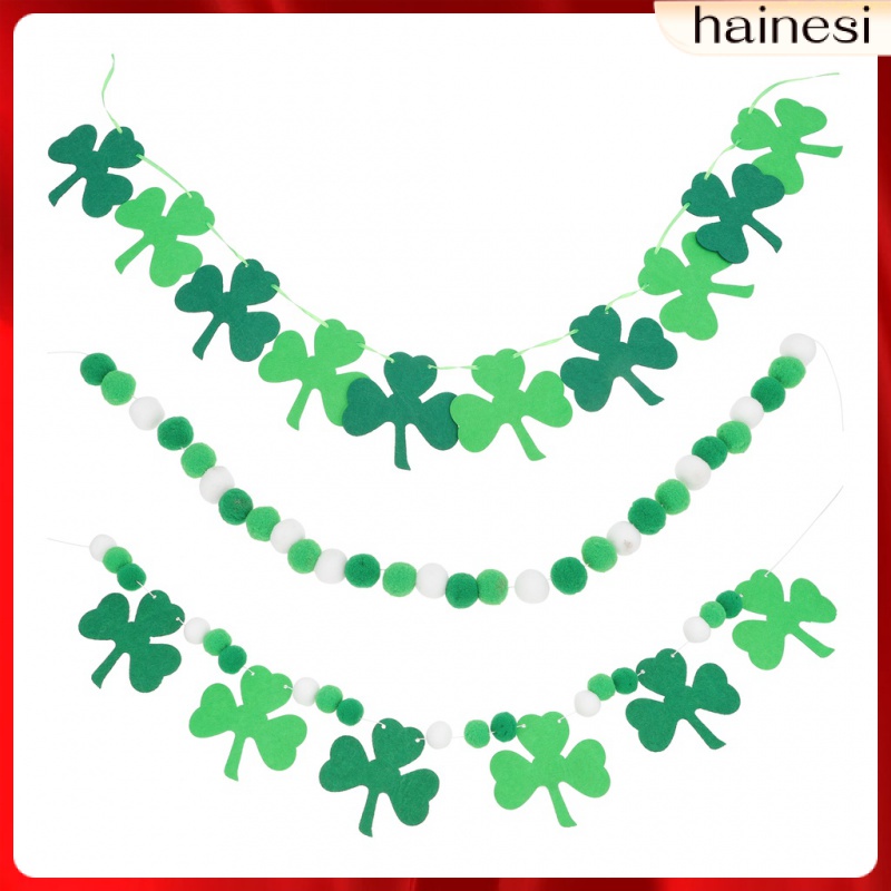 Cờ Lò Xo In Chữ St Patrick Day Dùng Trang Trí Set 3 Dây Treo Trang Trí Tiệc Cho Bé