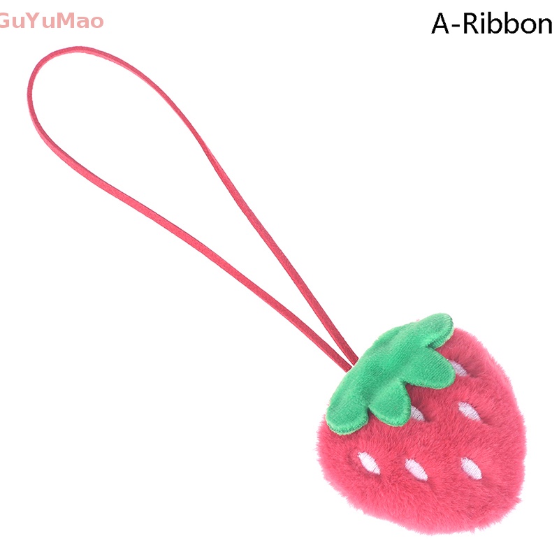 Móc Chìa Khóa / Túi Xách Hình Gấu / Dâu Tây Nhồi Bông Dễ Thương Chống Thất Lạc