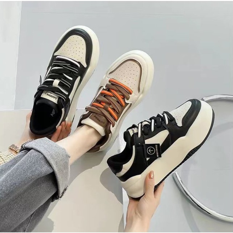 Giày Thể Thao Đế Dày Phong Cách Hàn Quốc Cổ Điển Mới Cho Nữ