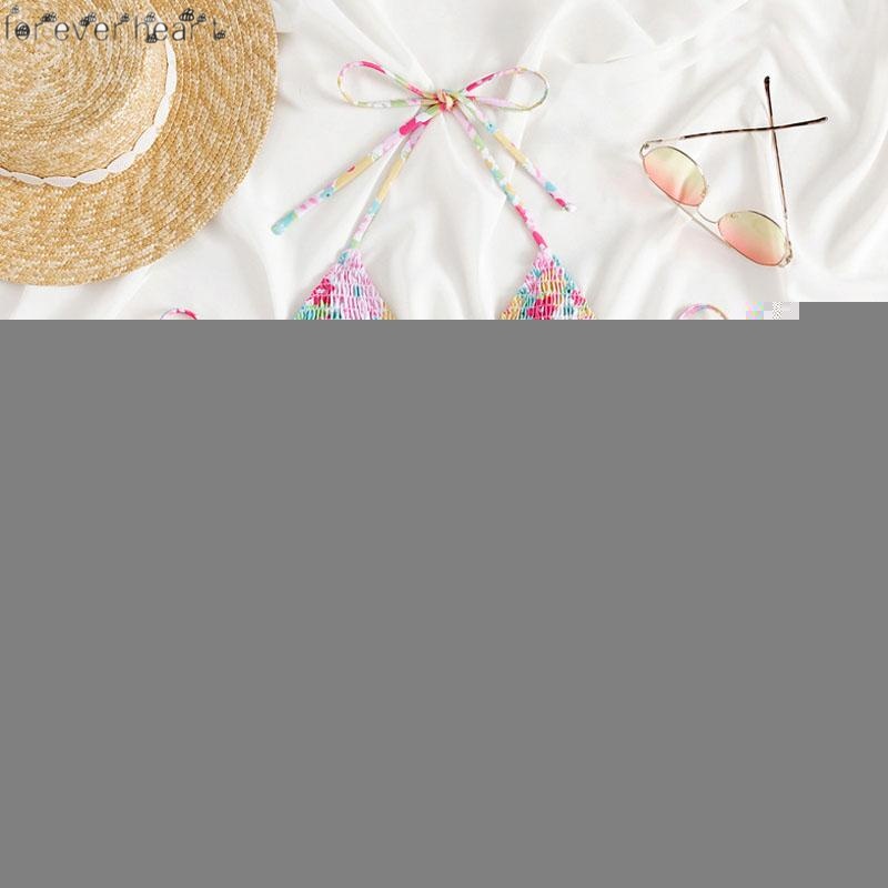 Áo Tắm Không Tay In Hoa Xinh Xắn Cho Nữ