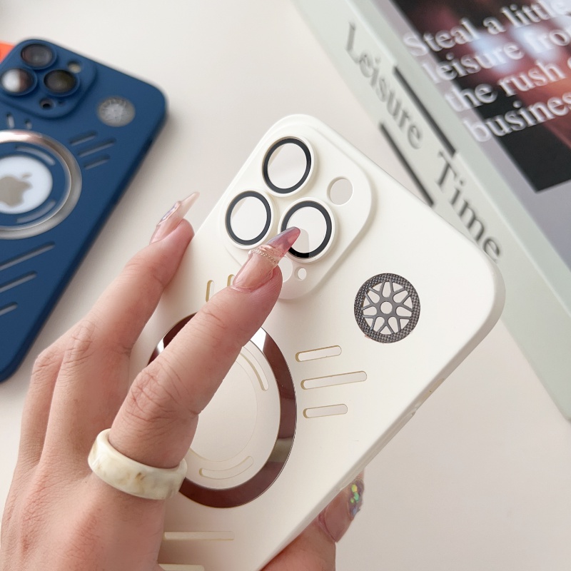 Ốp Điện Thoại Nam Châm Tản Nhiệt Không Dây Cho iphone 15 14 13 12 11 pro max