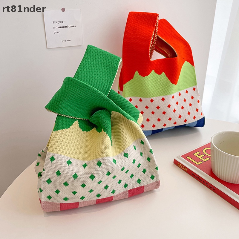 Rt Túi Xách Đeo Vai Dệt Kim Họa Tiết Chấm Bi Ngọt Ngào Cá Tính Đa Năng Cho Nữ n