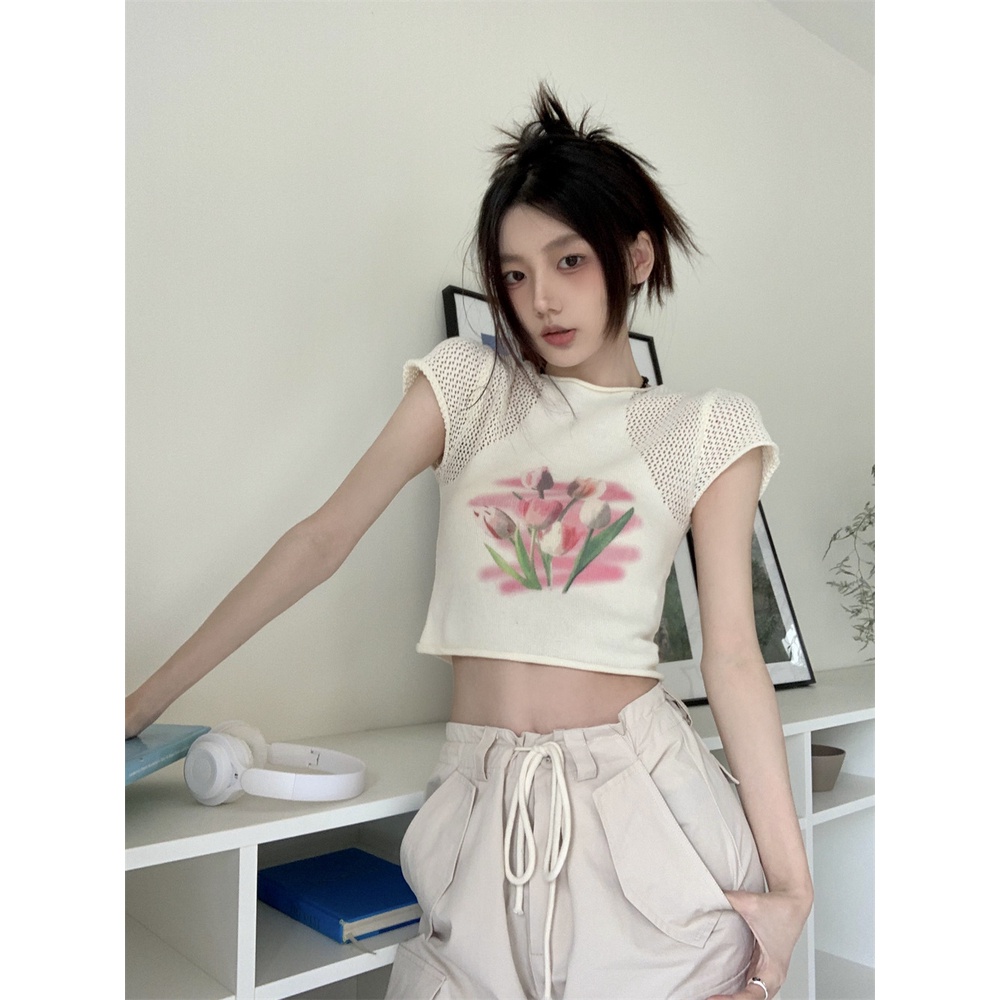 Áo Thun Tay Ngắn Dáng Ôm Hở Vai Thời Trang Quyến Rũ Cho Nữ