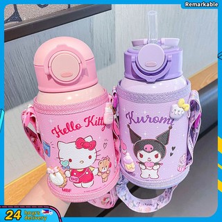 Sanrio bình nước giữ nhiệt 500ml bằng thép không gỉ hình hello kitty
