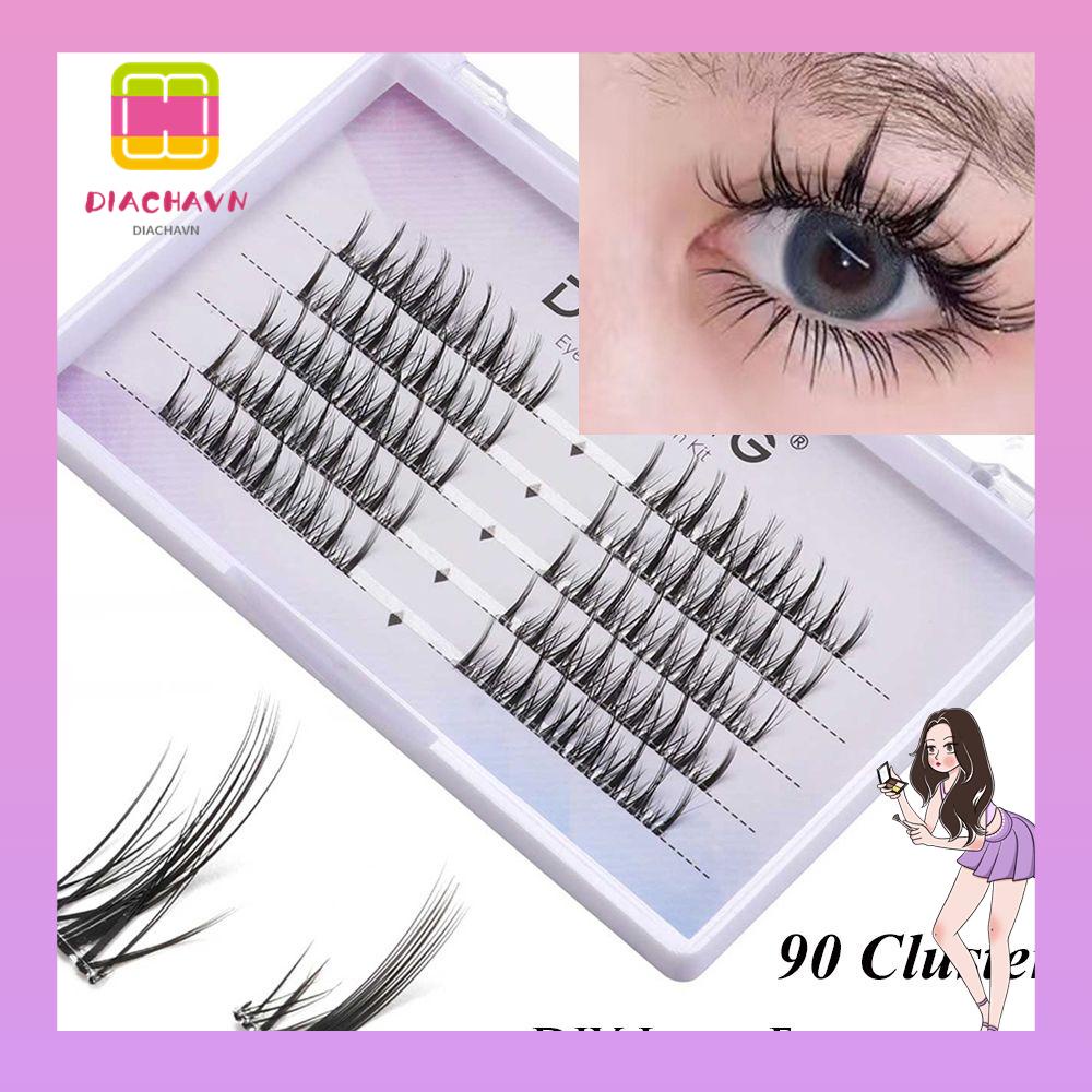 Set 50 / 70 / 90 Cụm Lông Mi Giả 3D Handmade Tự Dính Nhanh Chóng Dành Cho Gia Đình