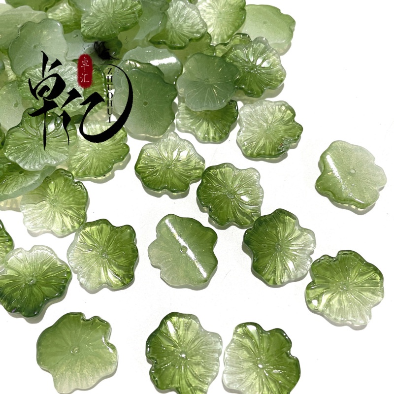 Set 50 Kẹp Tóc Hình Lá Sen 3D 20x22mm