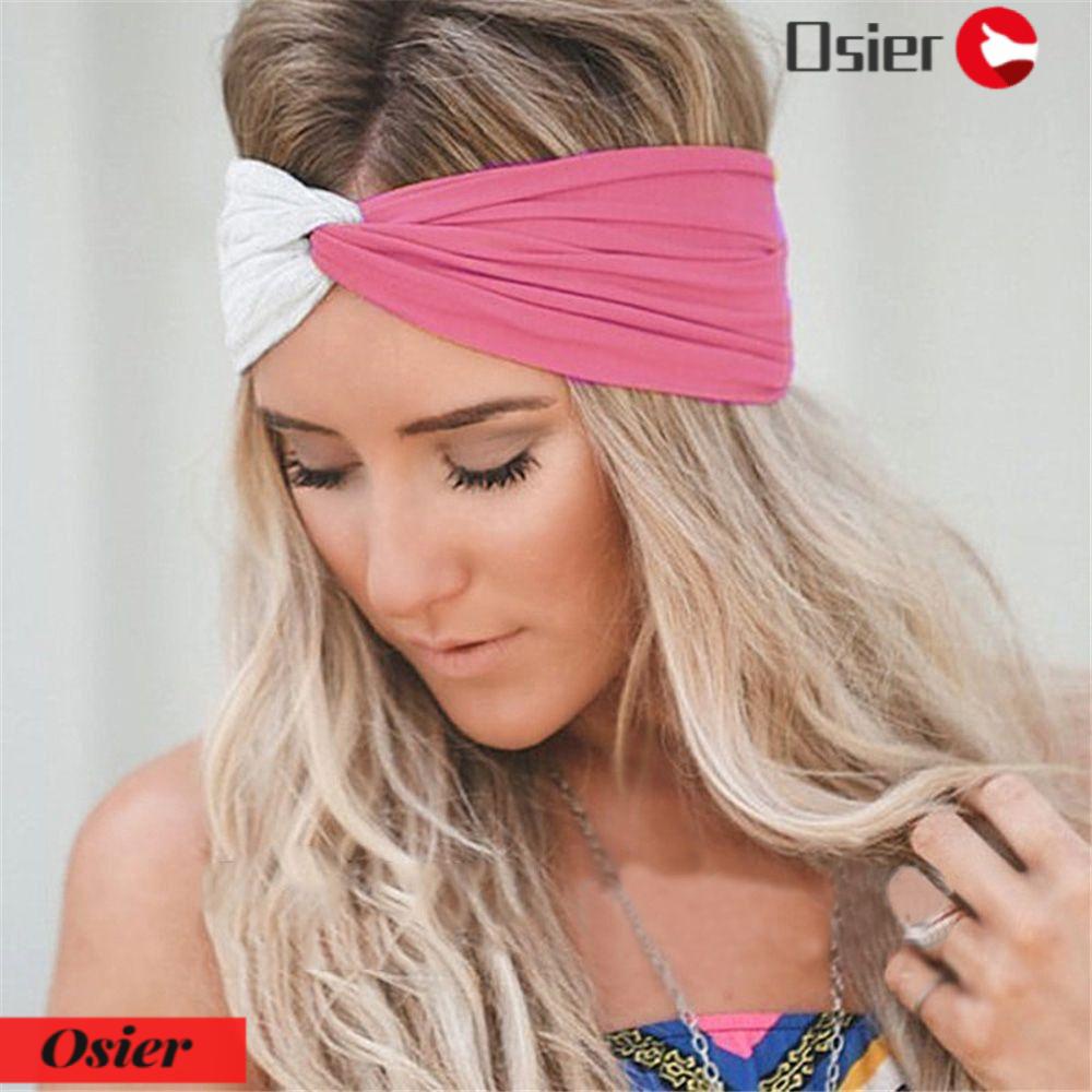 1 Băng Đô Cài Tóc Dạng Xoắn Co Giãn Nhiều Màu Sắc Cho Nữ Tập Yoga