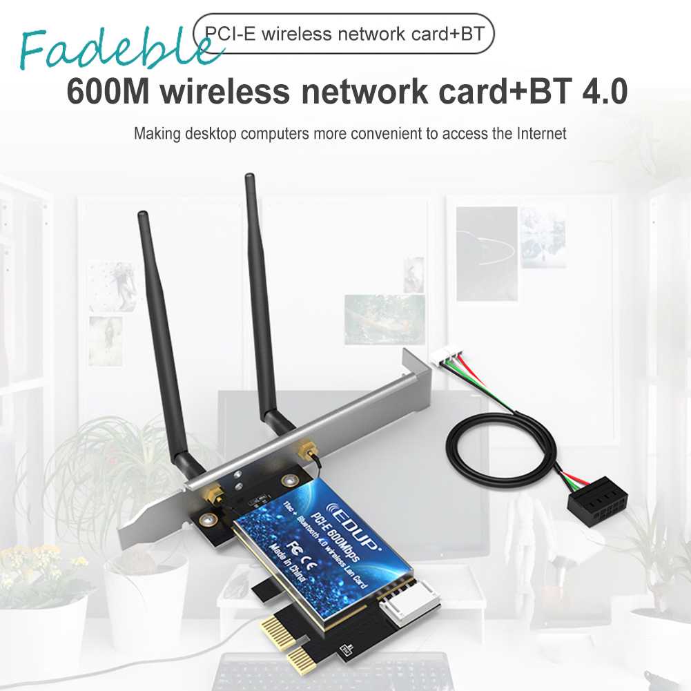 Thẻ Mạng WiFi Băng Tần Kép 2.4GHz / 5GHz Bluetooth 4.0