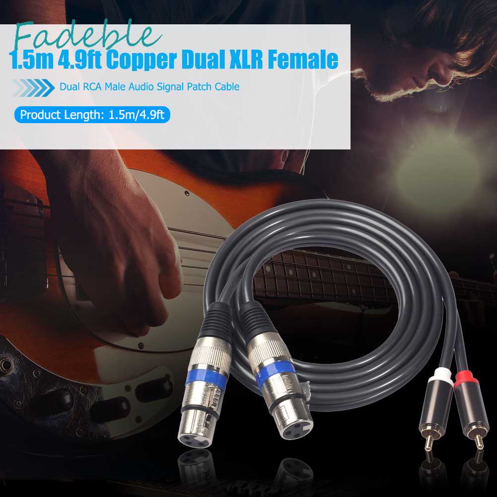 Dây Cáp Âm Thanh RCA Kép Dài 1.5m 4.9ft