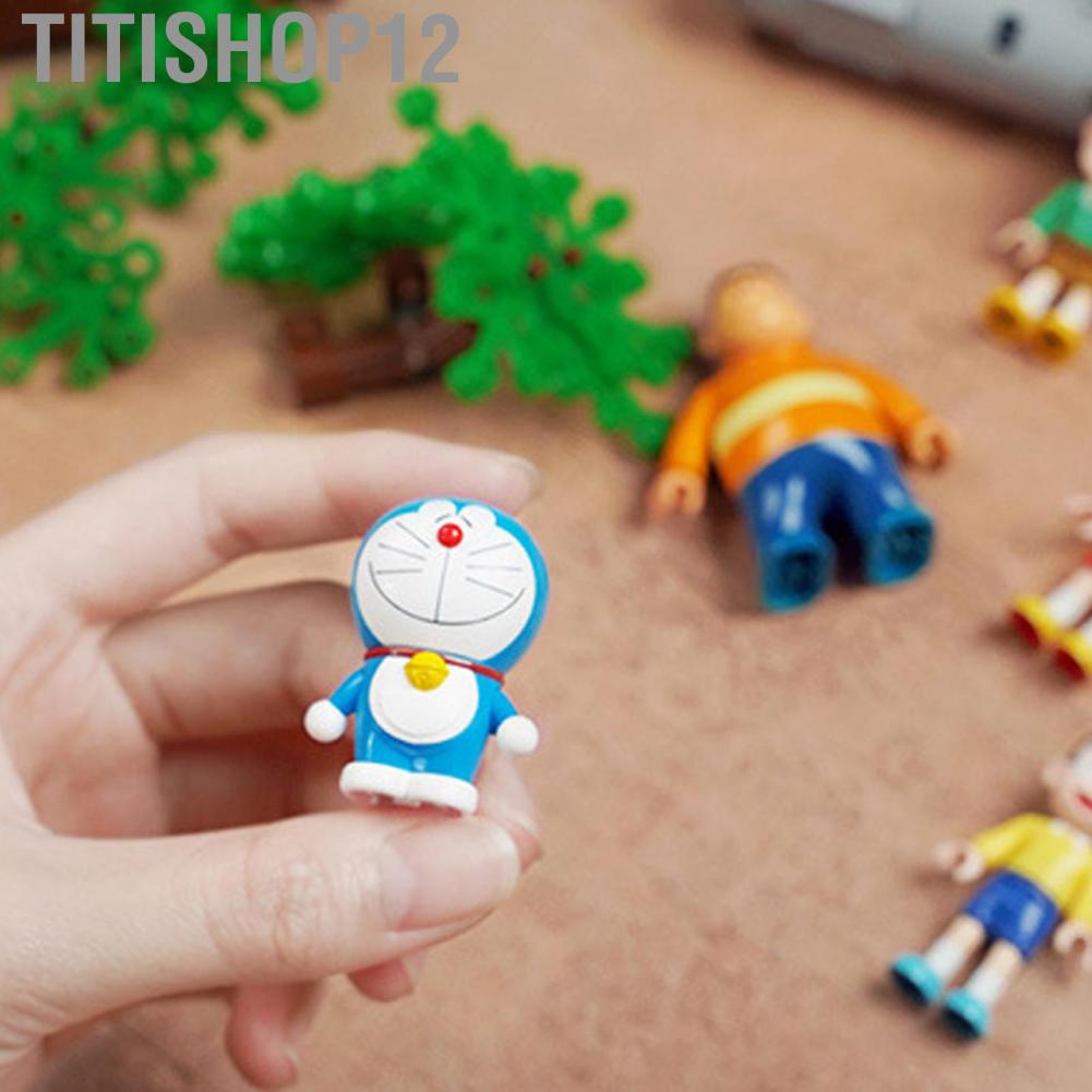 Titishop12 Building Blocks Cute Cartoon Characters Innovative Office Decoration Children Toy Type 1
