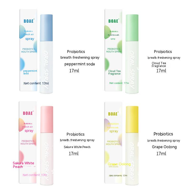 Nước Hoa Dạng Xịt Làm Mát Mùi Hương Đào Bạc Hà Lâu Trôi BOAE probiotics