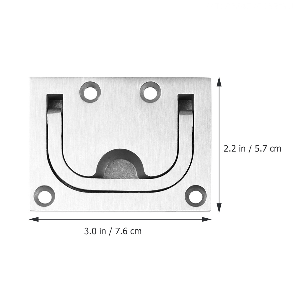 Tay Nắm Ngăn Kéo Tủ Bằng Thép Không Gỉ 7.6X5.7X2CM