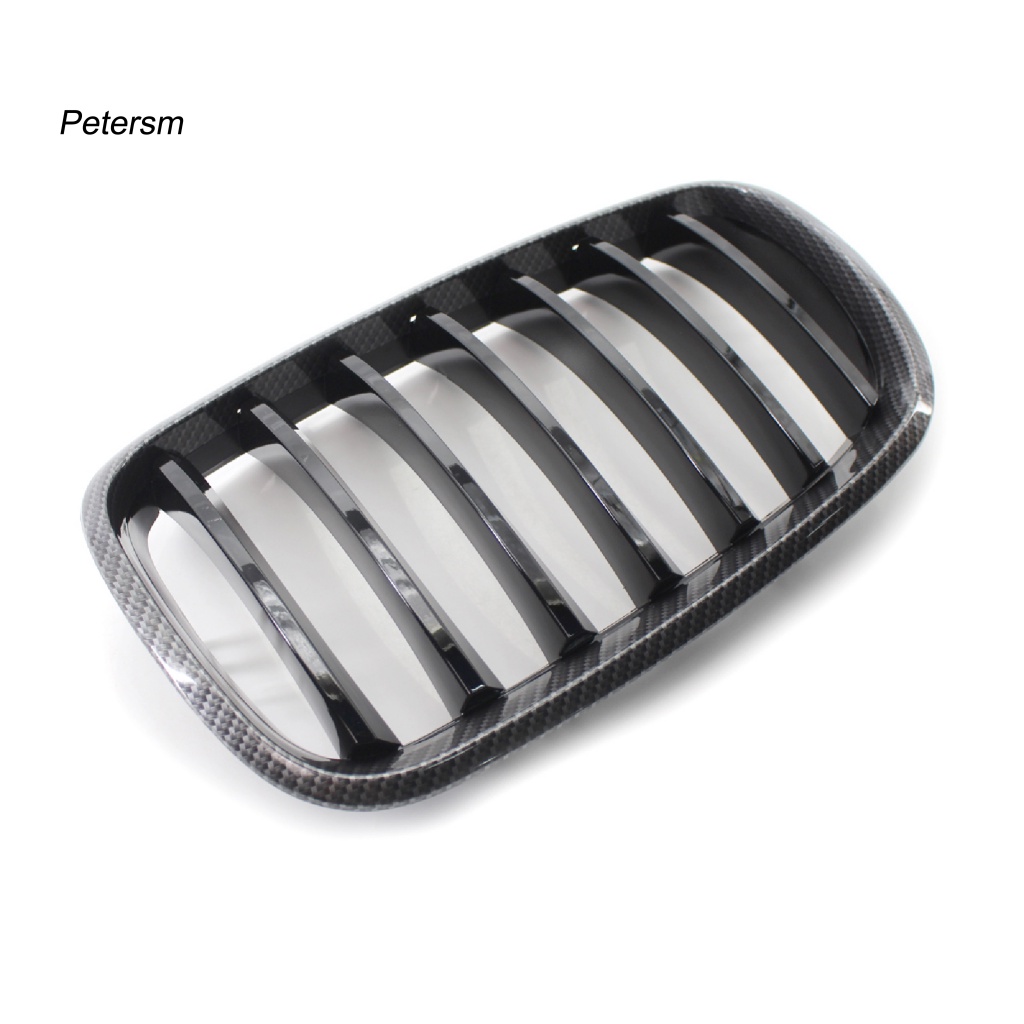 Set 2 Lưới Tản Nhiệt Màu Đen Bóng Gắn Mui Xe Hơi 51137157687 51137157688 Phụ Kiện Chuyên Dụng Cho Xe BMW E70 X5 08-13