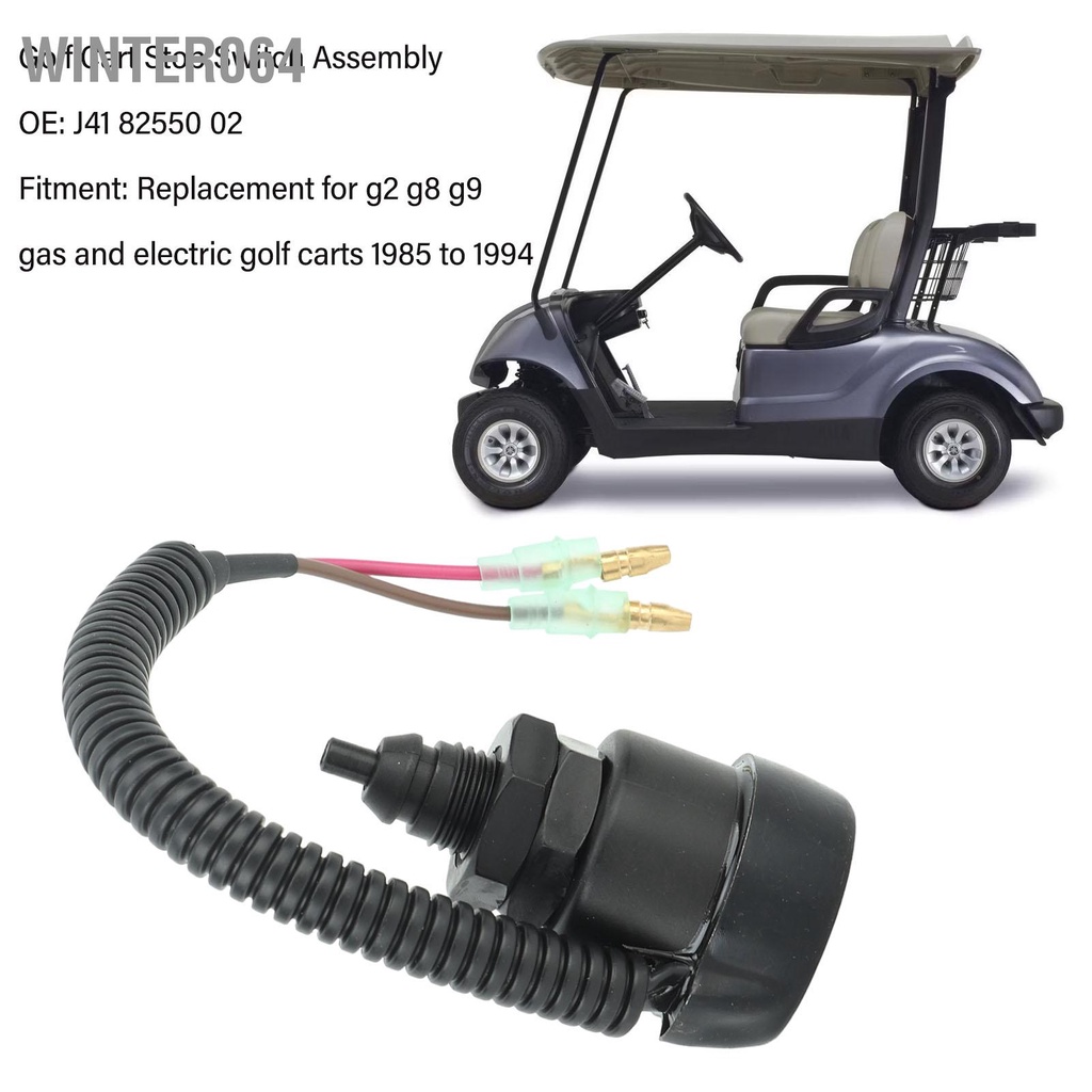 Winter064 Dừng lắp ráp công tắc Hiệu suất hiệu quả Hợp kim loại J41 82550 02 cho G2 G8 G9 Xe chơi gôn bằng khí và điện