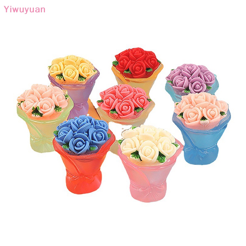 1 Bó Hoa Hồng Mini Phát Quang Trang Trí Tiểu Cảnh Mới