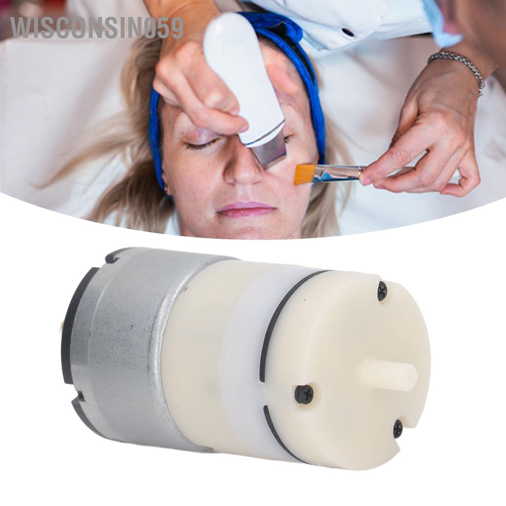 Wisconsin059 Máy Bơm Không Khí Thu Nhỏ Tiếng Ồn Thấp Điện Hút Chân Cho Các Thiết Bị Gia Dụng DC 12V 300mA 3.6W