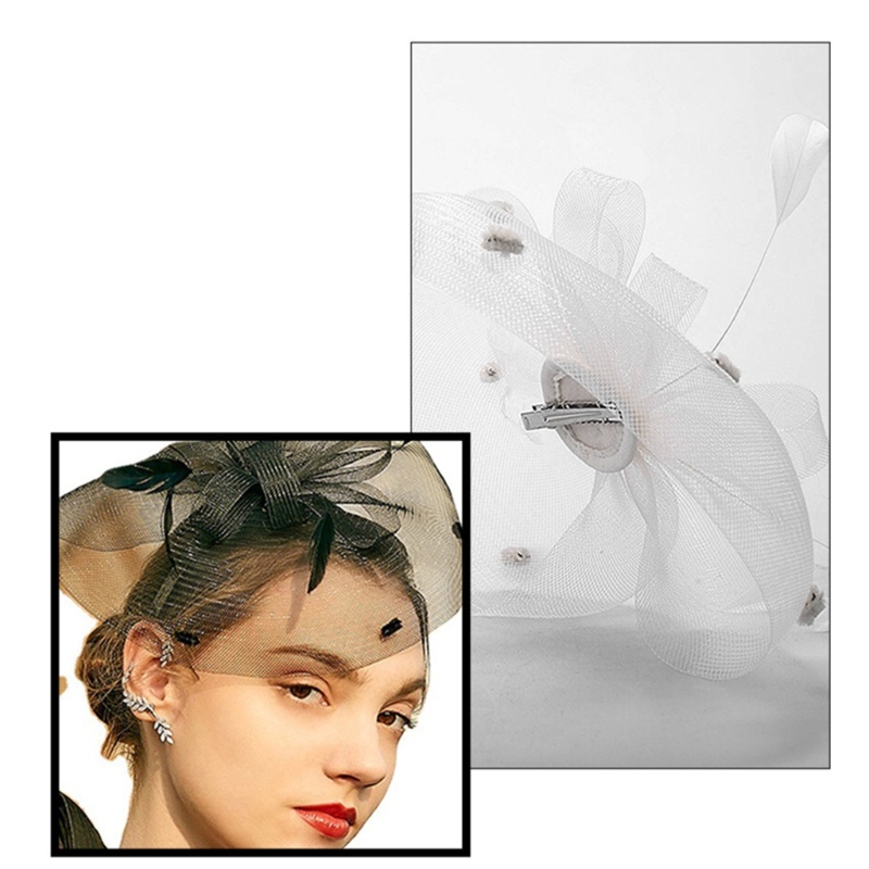 Flgo Mũ Đội Đầu Đính Hoa Hồng Tinh Tế Cổ Điển Cho Tiệc Cưới / Trang Phục Quỹ