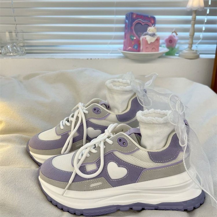 Giày Thể Thao Đế Dày Màu Hồng Thời Trang Cho Nữ