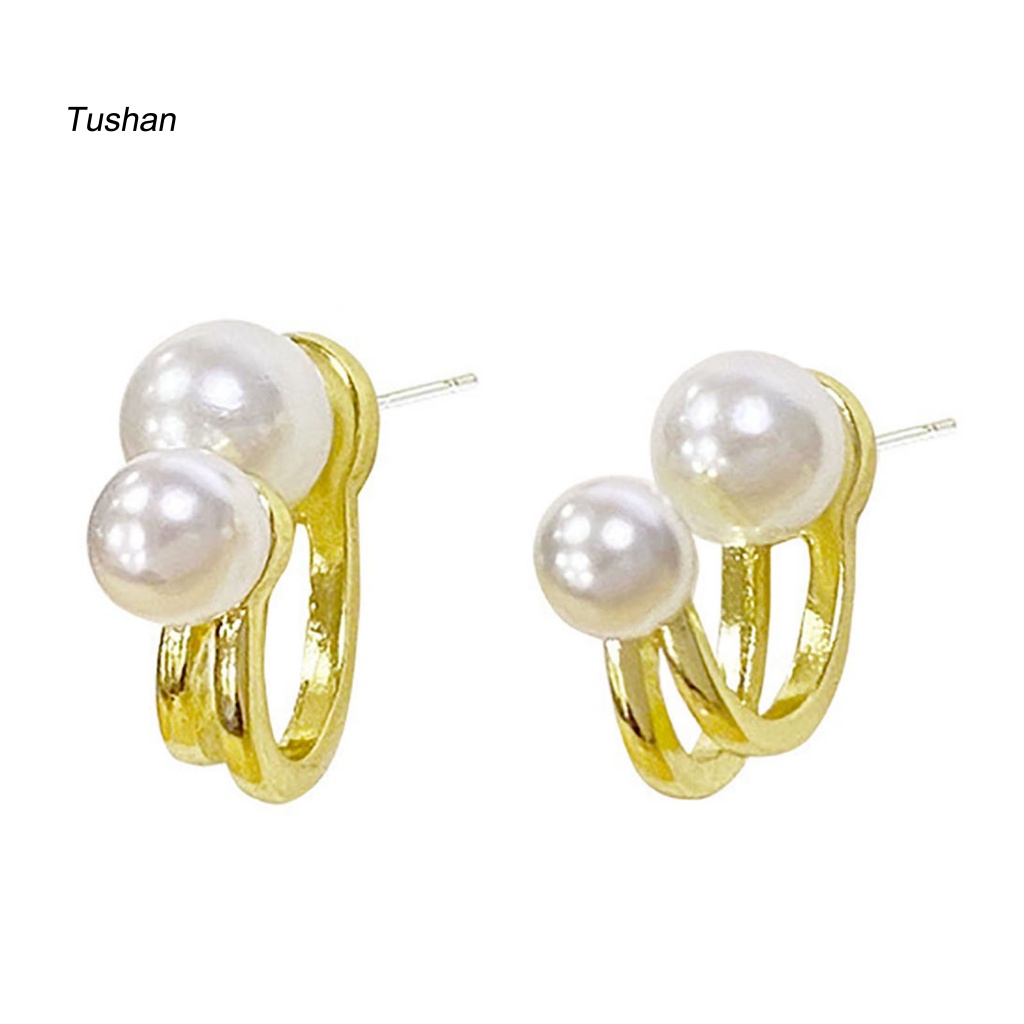 1 Đôi Bông Tai Ngọc Trai Giả Nữ Tính