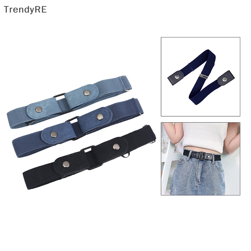 Thắt Lưng Co Giãn Không Khóa Cài Hợp Thời Trang Cho Nam / Nữ