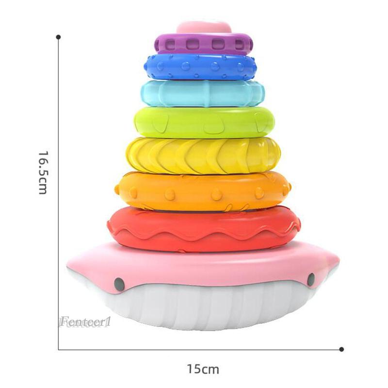 [Fenteer1] Đồ Chơi Khối Xếp Chồng Cảm Giác Thích Hợp Làm Quà Tặng Cho Bé Trai