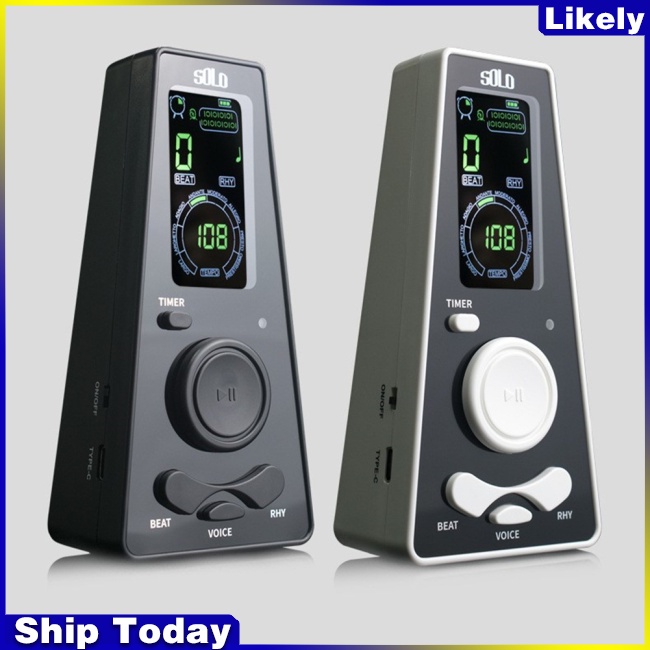 Máy Đếm Nhịp Tim Điện Tử Với Bộ Điều Chỉnh Âm Lượng Tiếng Anh Vocal Beat Metronome Cho Piano Violin