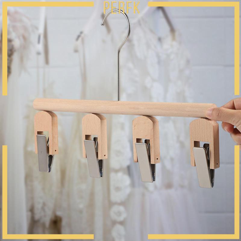 [Perfk] Móc Gỗ Treo Cà Vạt Thắt Lưng Quần Áo Sắp Xếp Gọn Gàng Cho Tủ