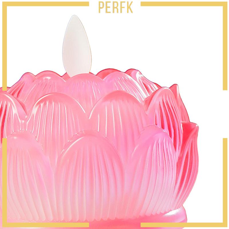 [Perfk] Đèn LED Hình Hoa Sen Phong Cách Phật Giáo