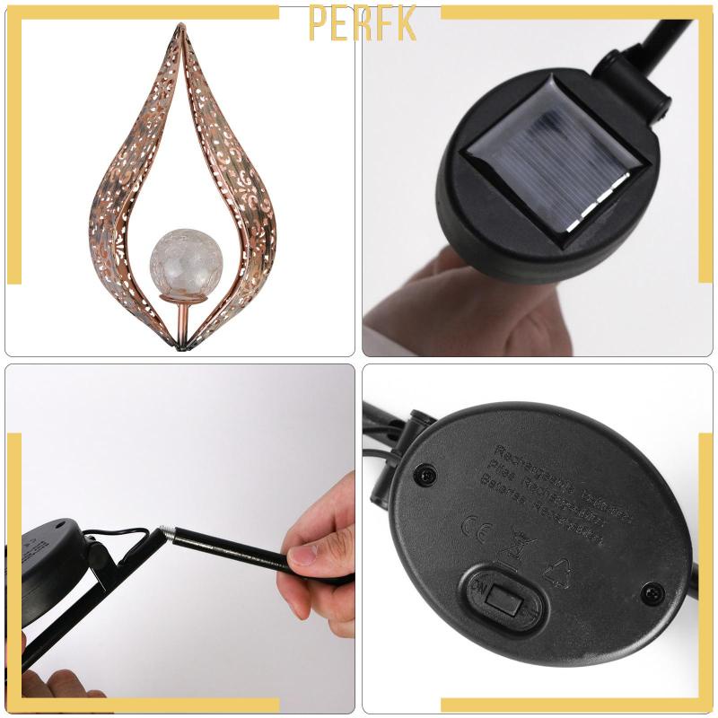 Đèn Trang Trí Sân Vườn Bằng Sắt Chống Nước Sử Dụng Năng Lượng Mặt Trời