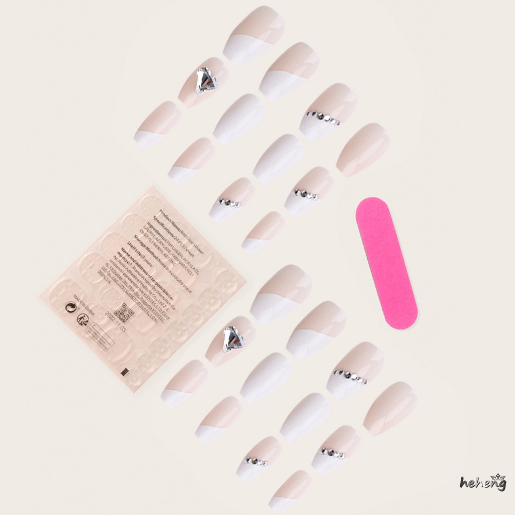 Móng Tay Giả Múa Ba Lê Trong Suốt Dạng Nhấn Trang Nhã Và Thanh Lịch