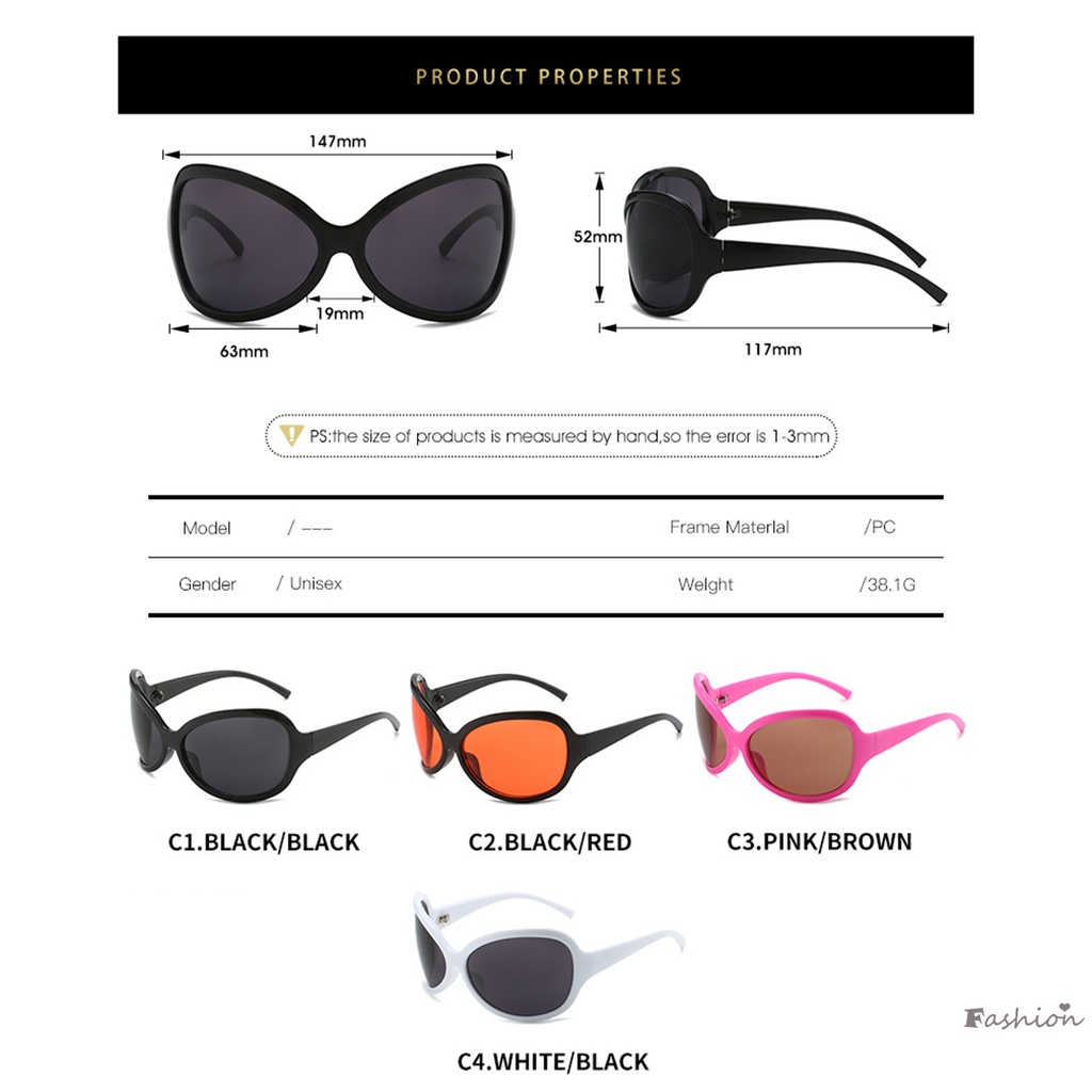 Kính Mát Gọng Siêu Lớn Hình Bướm