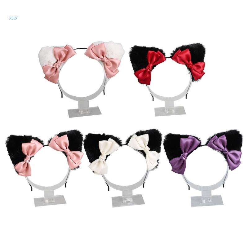 Băng Đô Cài Tóc Hình Tai Mèo Dễ Thương Cho Nữ