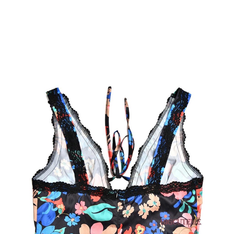 Đầm Dài Không Tay Cổ Chữ V In Hoa Thời Trang Mùa Hè Dành Cho Nữ