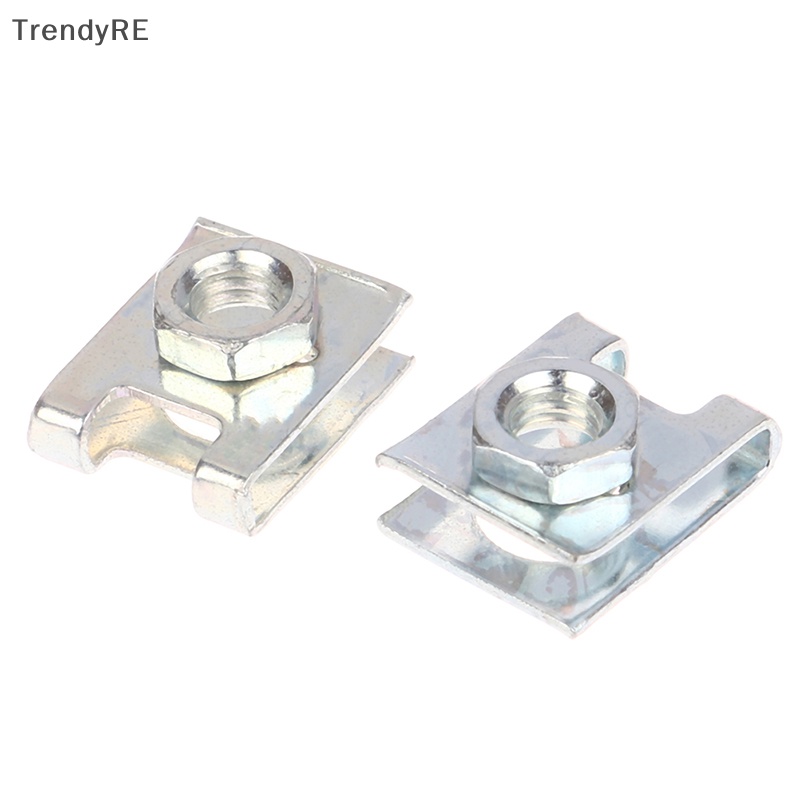 Set 10 Đinh Tán Nhựa 6mm Gắn Biển Số Xe Ô Tô