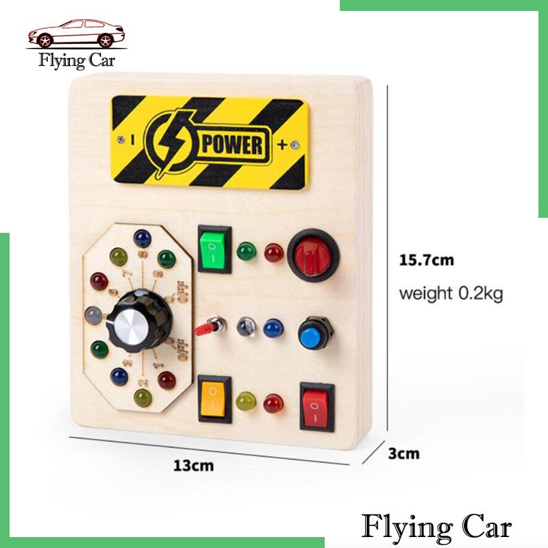 Đồ Chơi Bảng Công Tắc Đèn Cảm Ứng Bằng Gỗ Lzdjfmy2 Dành Cho Trẻ Em