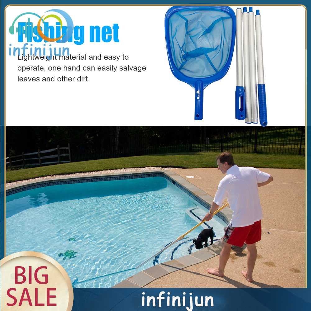 Vợt Lưới Vớt Cá Chống Trượt Siêu Bền Tiện Dụng Cho Bể bơi