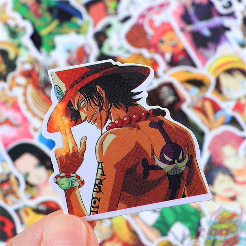 Set 110 Món Đồ Chơi Chất Lượng Cao ☆ Miếng Dán Trang Trí Mini Hình ONE PIECE Dễ Thương ☆ Sticker Dán Tường Chống Thấm Nước Họa Tiết Graffiti Hợp Thời Trang DIY