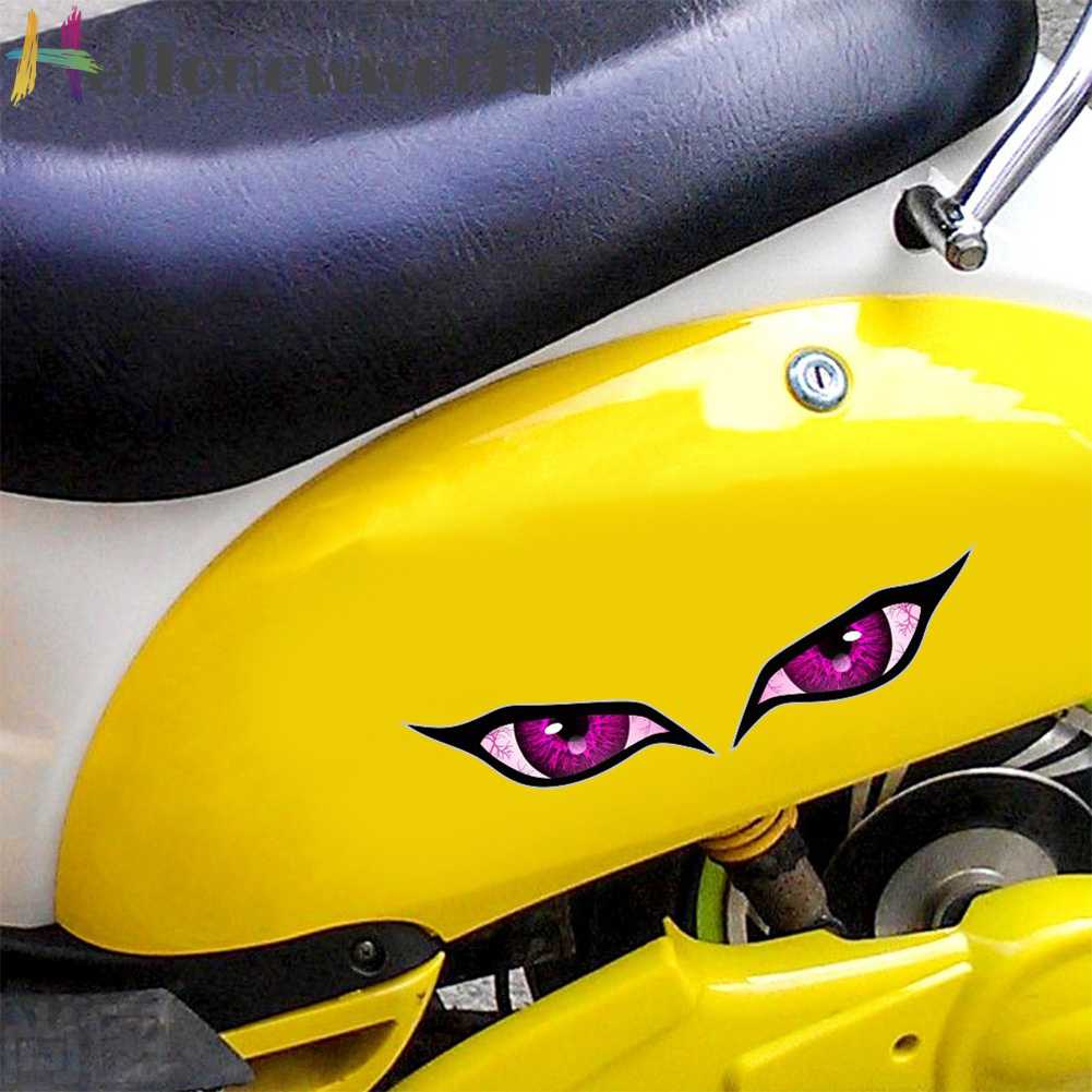 Set 2 Miếng Dán Trang Trí Xe Hơi Hình Đôi Mắt Độc Đáo