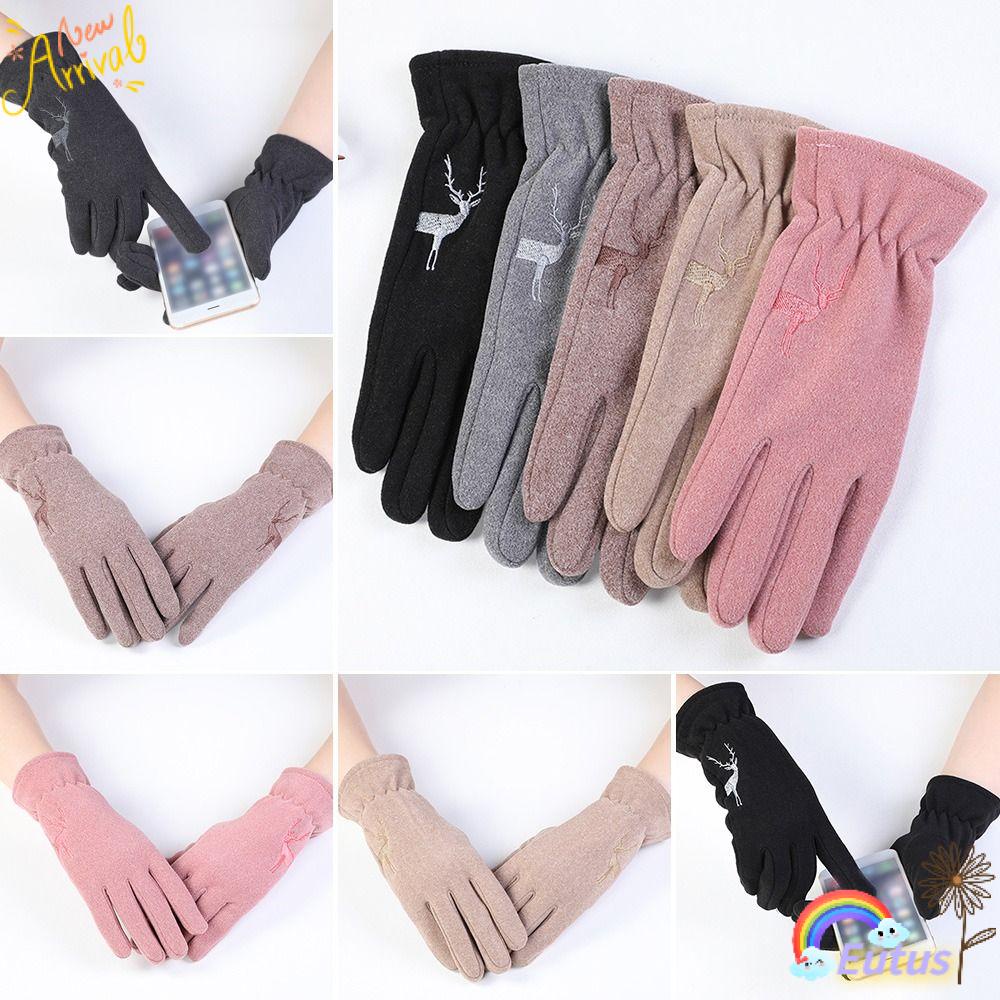 Găng Tay Nhung Thể Thao Giữ Ấm Cho Nữ