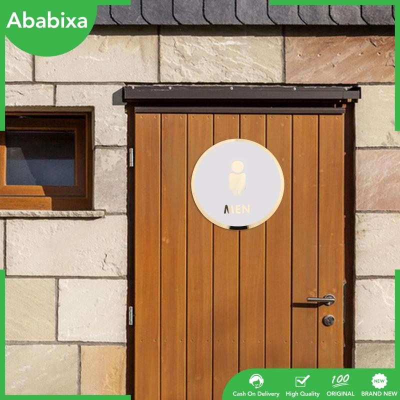 Nhãn Dán Nhà Tắm / Văn Phòng Bằng Acrylic Hình Biển Hiệu 3D Unisex