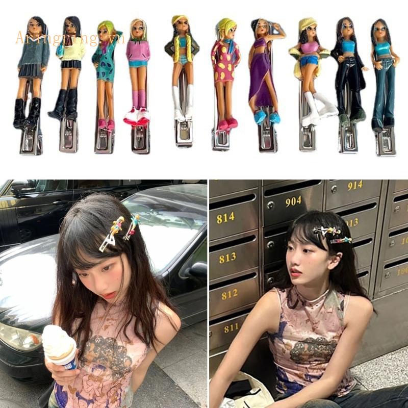 1 Kẹp Tóc Y2K Phong Cách Ngẫu Nhiên Cho Nữ