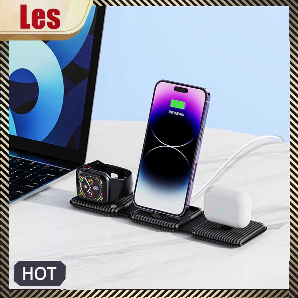 Giá Đỡ SạC Từ TíNh 3 Trong 1 Cho Tai Nghe / ĐồNg Hồ Appie / lphone
