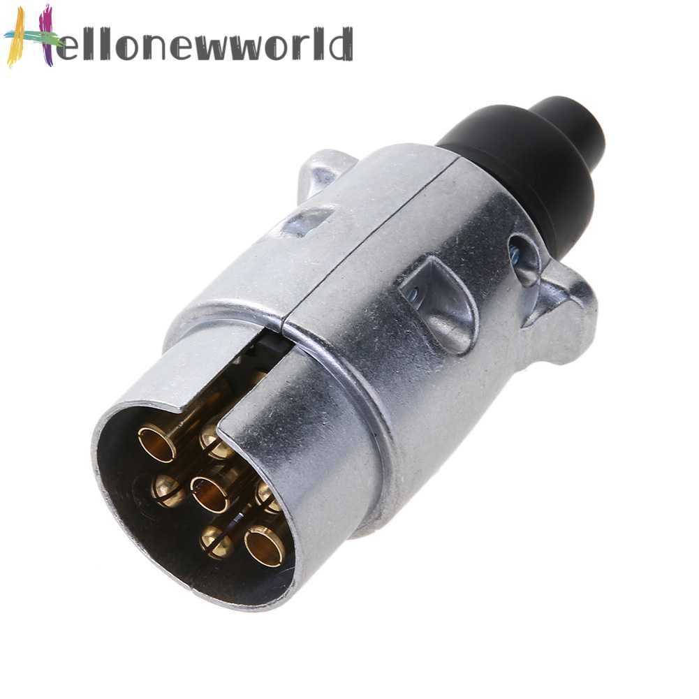 Bộ Đầu Nối 7 Cổng RV Bằng Kim Loại + Ổ Cắm