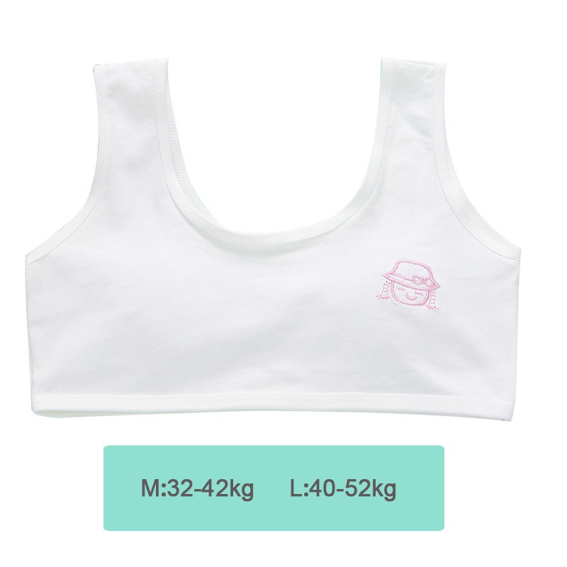 Áo lót vải cotton Trơn Dễ Thương Cho Bé Gái 10-13 Tuổi