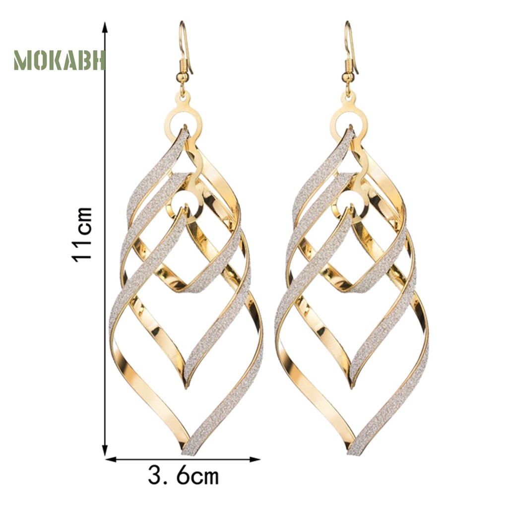 Bông Tai Kim Loại Thân Thiện Với Da Thời Trang