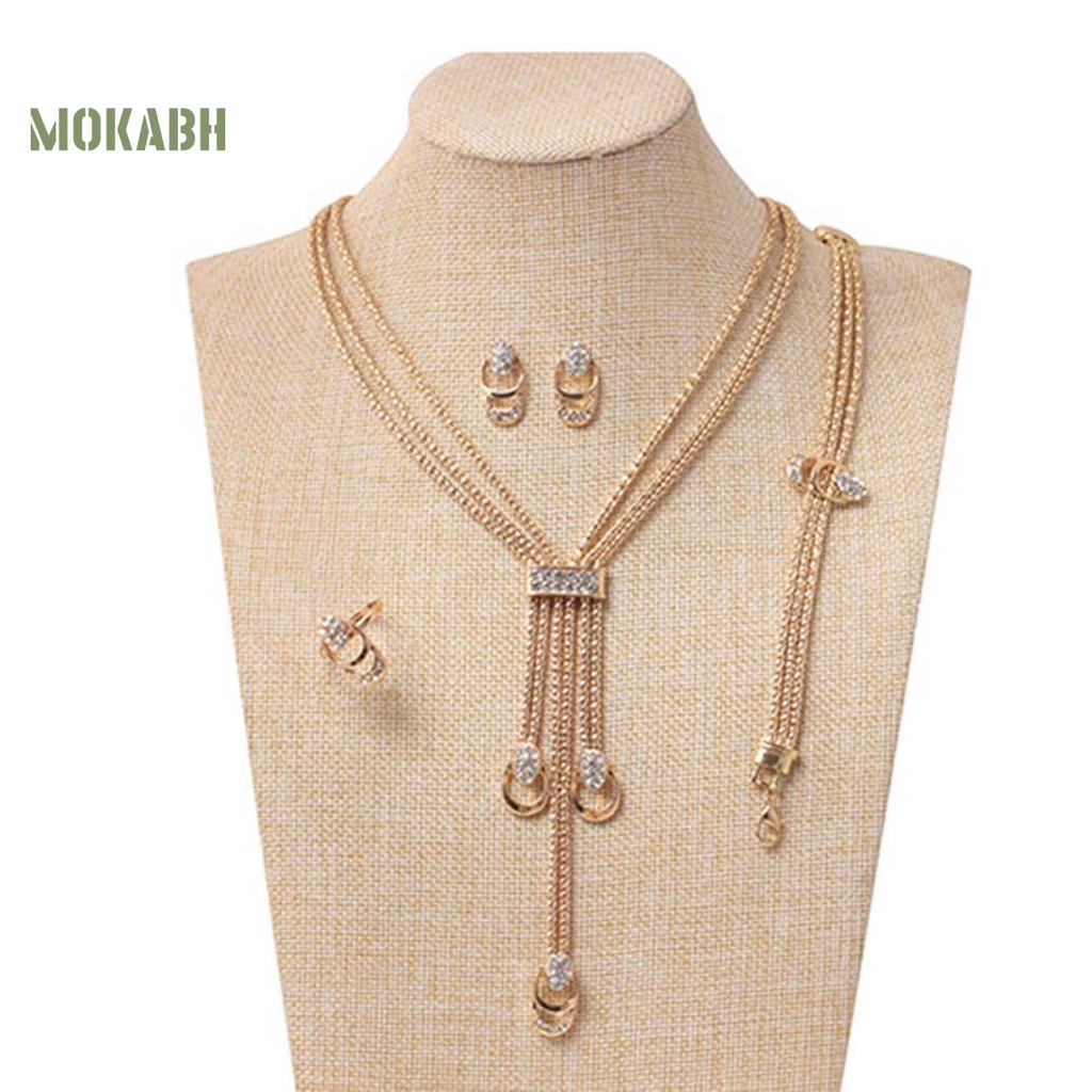 Vòng cổ / Vòng Tay Hợp Kim Đính Đá Thoải Mái Dễ Phối Đồ Thời Trang