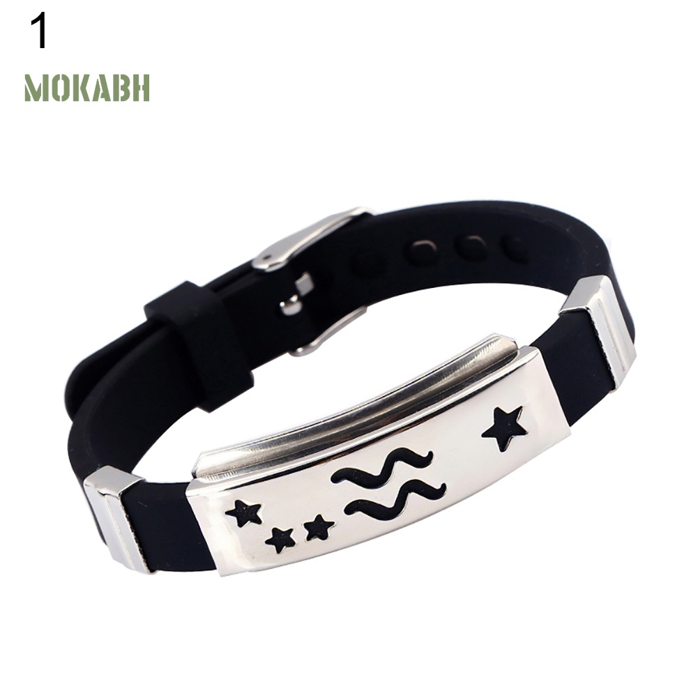 [Hot] Vòng Đeo Tay Silicone Và Thép Không Gỉ Cho Nam