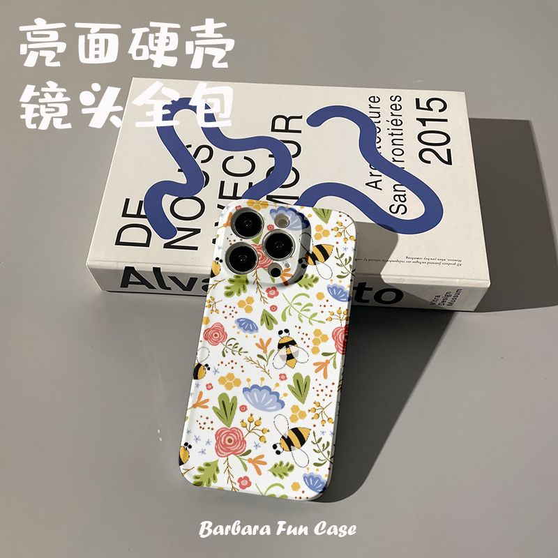 Ốp Điện Thoại Cứng Cao Cấp Họa Tiết Chú Ong Cho Iphone 8 12Plus Xr 13 max11 14pro K35J